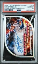 2024 Topps Cosmic Chrome Launched Into Orbit Autographs Ken Griffey Jr. #LIOA-KG card