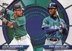 2025 Topps Dynamic Duos Ken Griffey Jr. / Julio Rodríguez #DD-19 card