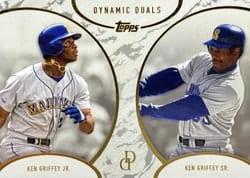 2025 Topps Dynamic Duals Base Set Ken Griffey Jr. / Ken Griffey Sr. #8 card