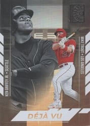 2022 Panini Capstone Deja Vu Ken Griffey Jr. / Mike Trout #DV-1 card