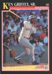 1991 Score Base Set Ken Griffey, Sr. #835 card