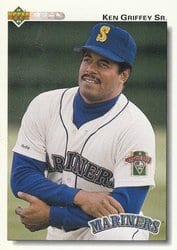 1992 Upper Deck Base Set Ken Griffey Sr. #335 card