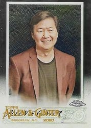 2020 Topps Allen & Ginter Chrome Base Set Ken Jeong #167 card
