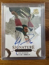 2020-21 Upper Deck The Cup Signature Renditions Ken Morrow #SR-KM card