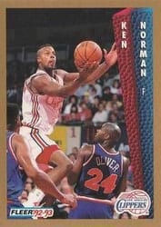 1992-93 Fleer Base Set Ken Norman #102 card