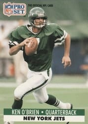 1991 Pro Set Base Set Ken O'Brien #249 card