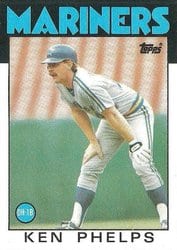 1986 Topps Base Set Ken Phelps #34 card