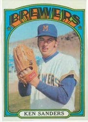 1972 Topps Base Set Ken Sanders #391 card