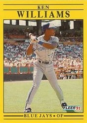 1991 Fleer Base Set Ken Williams #190 card