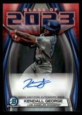 2023 Bowman Draft Class of 2023 Autographs Kendall George #23A-KG card