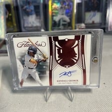 2024 Panini Flawless Prospect Patch Autographs Kendall George #PPA-KG card