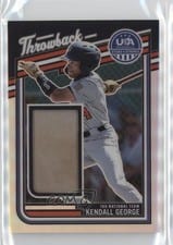 2026 Panini Stars and Stripes Prizm USA Throwback Materials Kendall George #27 card