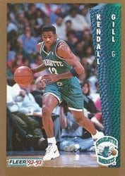 1992-93 Fleer Base Set Kendall Gill #24 card