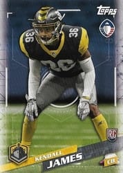 2019 Topps AAF Base Set Kendall James #43 card