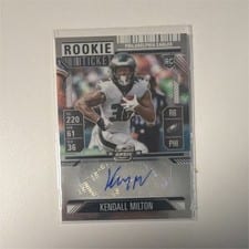 2024 Panini Contenders Optic Rookie Ticket Autographs Kendall Milton #164 card