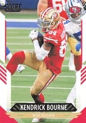 2021 Score Base Set Kendrick Bourne #297 card