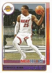 2021-22 Hoops Winter Base Set Kendrick Nunn #60 card