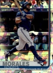 2019 Topps Chrome Sapphire Edition Base Set Kendrys Morales #436 card
