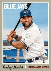 2019 Topps Heritage Base Set Kendrys Morales #221 card