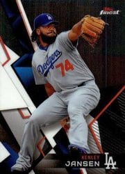 2018 Finest Base Set Kenley Jansen #80 card