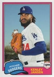 2018 Topps Archives Base Set Kenley Jansen #214 card