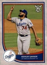 2018 Topps Big League Base Set Kenley Jansen #256 card