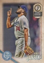 2018 Topps Gypsy Queen Base Set Kenley Jansen #161 card