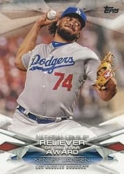 2018 Topps MLB Awards Kenley Jansen #MLBA-4 card