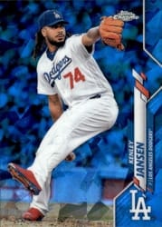 2020 Topps Chrome Sapphire Edition Base Set Kenley Jansen #24 card