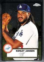 2021 Topps Chrome Platinum Anniversary Base Set Kenley Jansen #344 card