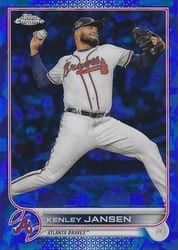 2022 Topps Chrome Update Sapphire Edition Base Set Kenley Jansen #US311 card