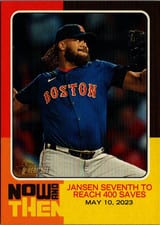 2024 Topps Heritage Now and Then Kenley Jansen #NAT-7 card