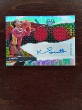 2024-25 Bowman's Best University Prospect Dual Relic Autographs Kennedy Smith #PDRA-KS card
