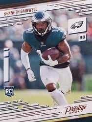 2021 Panini Chronicles Prestige Rookies Update Kenneth Gainwell #217 card