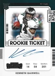 2021 Panini Contenders Base Set Kenneth Gainwell #139 card