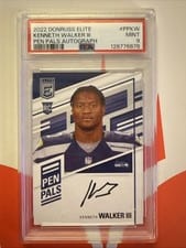 2022 Donruss Elite Pen Pals Kenneth Walker III #PP-KW card