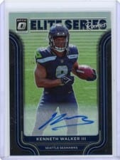 2022 Donruss Optic Elite Series Rookies Autographs Kenneth Walker III #ESR-16 card