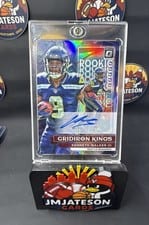 2022 Donruss Optic Rookie Gridiron Kings Autographs Kenneth Walker III #RGK-14 card