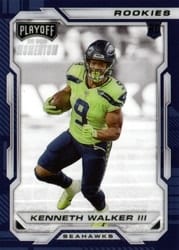 2022 Panini Chronicles Playoff Momentum Rookies Kenneth Walker III #PMR-18 card