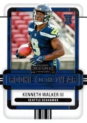 2022 Panini Contenders Rookie of the Year Contenders Kenneth Walker III #ROY-KWA card