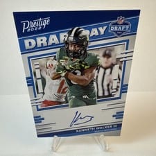 2022 Panini Prestige Draft Day Signatures Kenneth Walker III #DDS-KW card