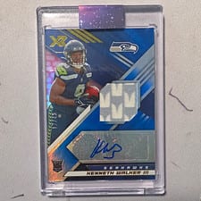 2022 Panini XR Rookie Swatch Autographs Kenneth Walker III #RSA-KW