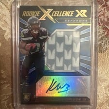 2022 Panini XR Rookie Xcellence Autograph Swatches Kenneth Walker III #RXE-KW card