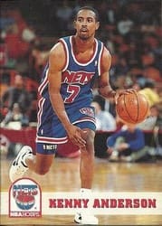 1993-94 Hoops Base Set Kenny Anderson #137 card