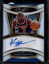 2020-21 Panini Select Signature Selections Kenny Anderson #SIS-KAN card