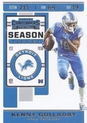 2019 Panini Contenders Base Set Kenny Golladay #74 card