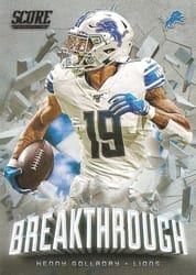 2020 Score Breakthrough Kenny Golladay #B-KG card