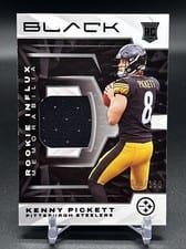 2022 Panini Black Rookie Influx Memorabilia Kenny Pickett #RIM-KPI card