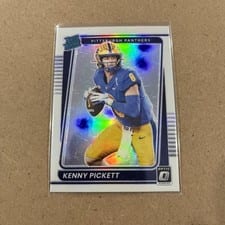 2022 Panini Chronicles Draft Picks Donruss Optic Rated Rookie Kenny Pickett #7 card