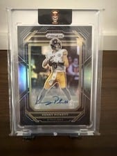2022 Panini Chronicles Prizm Black Signatures Kenny Pickett #PB-6 card